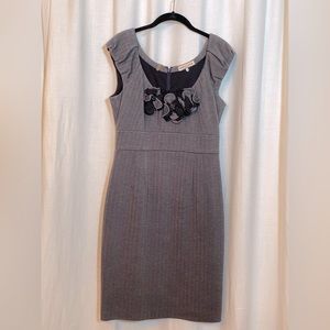 Rebecca Taylor Structured Herringbone Sheath Dress, Size 6